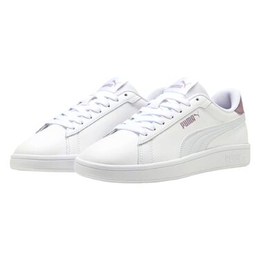 Кросівки Puma Smash 3.0 LS унісекс (38.5 EU, Puma White Silver Mist Plum Jam)