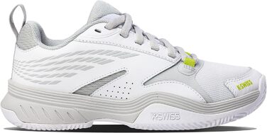 Жіноче тенісне взуття K-Swiss Speedex Hb, 39.5 EU, білий, сірий, фіолетовий, лаймовий зелений
