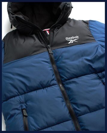 Куртка чоловіча Reebok Rbk Heavy Puffr V2, утеплена синтетичним пухом, оливково-листяна (5XL, Batik Blue)