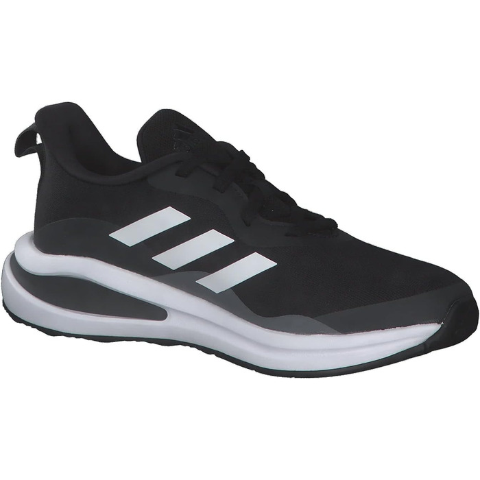 Дитячі кросівки adidas Fortarun K для тренувань (30 EU, чорний/білий/сірий)