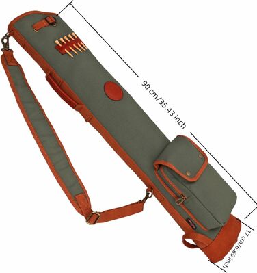 Сумка для гольф-клубів TOURBON з тканини, зелена, для чоловіків та жінок