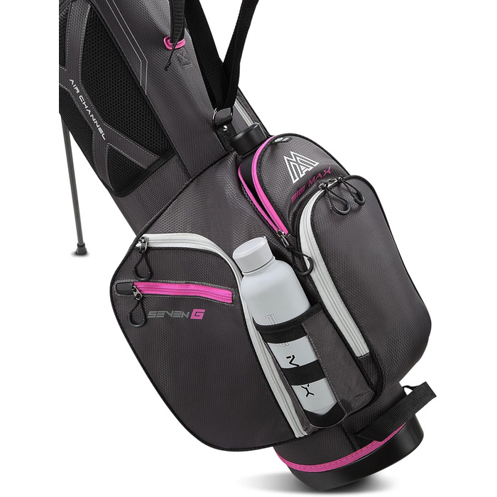 Сумка для гольфу Big Max Heaven 7 G Standbag - Сумка для гри в гольфу (вугільний/фуксія)