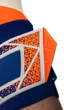 Воротарські рукавиці Reusch Profi Attrakt Gold X NC (10.5) - професійні, для тренувань та ігор на траві та штучних покриттях, помаранчево-сині