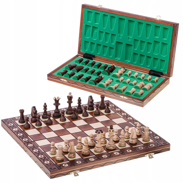 Дерев'яні шахи SQUARE Consul — 48 x 48 см