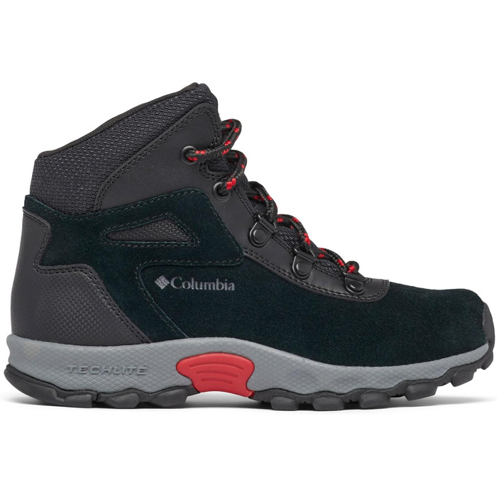 Трекінгові черевики Columbia Newton Ridge Amped Mid Rise для дітей (36 EU, Black Mountain Red Youth)