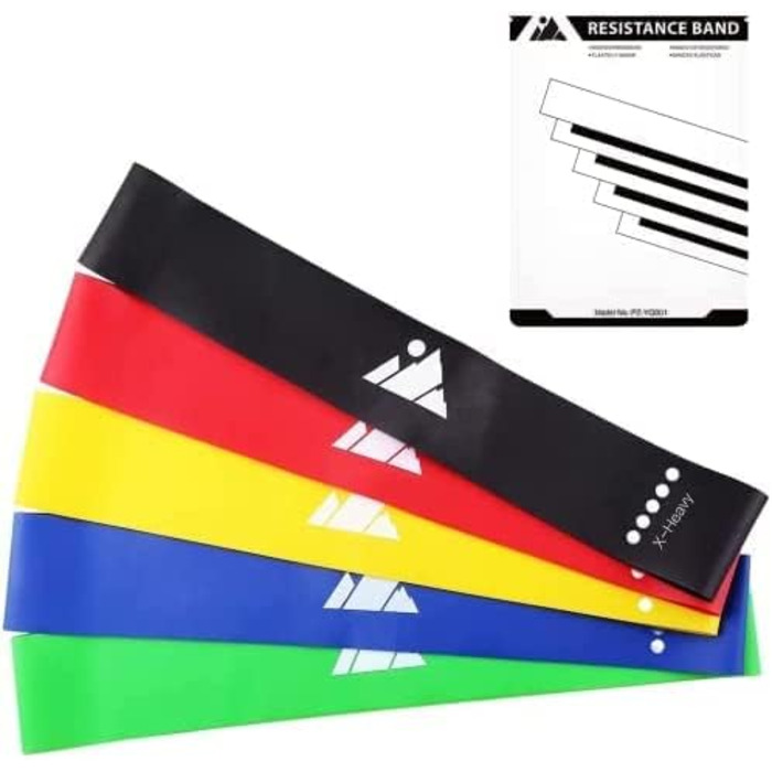 Набір еластичних стрічок для фітнесу AGM, гумові стрічки з ручками для силових тренувань, фітнес-гумки для дому, еластичний трос (X0056)