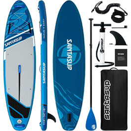 Надувний  SUP-борд Santasup Sport-Blue: Комплектація для дорослих (весло, насос, рюкзак, лінька, сумка)