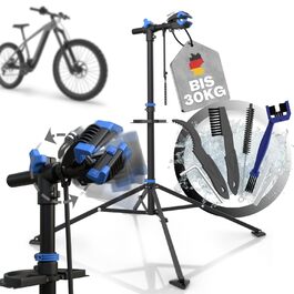 Підставка для збирання велосипедів Tarpofix® до 30 кг | Професійна підставка для ремонту велосипедів та електровелосипедів | Міцна підставка для велосипедів E-Bike | Підставка для ремонту велосипедів, блакитна
