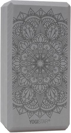 Блок для йоги Yogistar Yogiblock Basic Art Lotus Mandala, графіт