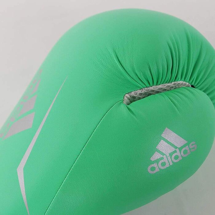 Боксерські рукавички adidas Speed 100, 12 oz, зелено-сріблясті