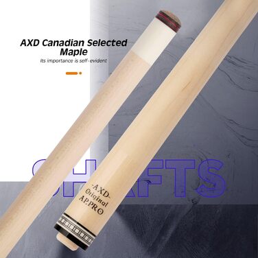 Більярдний кий Konllen Dragon-1 з низькою відволікаючою лінією, подовженням та чохлом (10.5 мм, 11.5 мм, 12.5 мм наконечник Tigerspitze, XTC-чохол, 3/8 x 8 радіальний штифт, 147 см довжина).