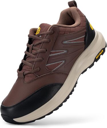 Черевики для хайкінгу FitVille для чоловіків, широкі, водонепроникні, трекінгові, антиковзаючі, для будь-якої погоди, з підтримкою склепіння стопи, розмір 39.5-50, колір коричневий