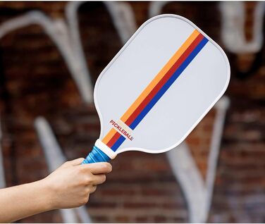 Паддл для піклболу Brooklyn Pickleball Co. | Вуглецеве волокно | Вулик | Нековзний руків'я | Одиночний | Білий