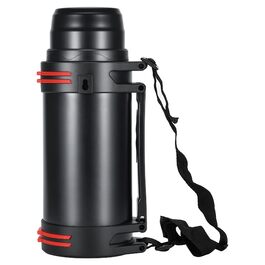 Термос-фляга Thermos 2.5 л з нержавіючої сталі для напоїв, з 2 чашками, подвійні стінки, для кемпінгу, 24 години гаряче/холодне