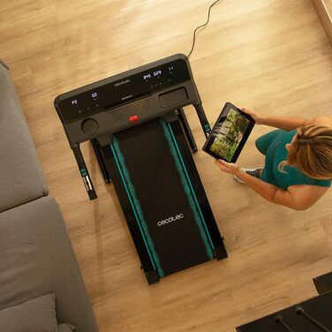 Біговий доріжки Cecotec DrumFit WayHome: нахил, масажний пояс, гантелі, широка бігова поверхня, 1-18 км/год, 12 програм