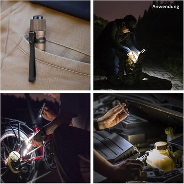 Ліхтарик Olight I3T EOS 180 люмен, міні, водонепроникний IPX8, 16 годин, пісочний колір - для кемпінгу, туризму