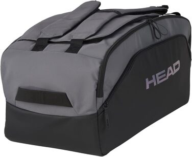 Спортивна сумка HEAD PRO X Duffle, чорно-сіра - міцна дорожня сумка для тренувань