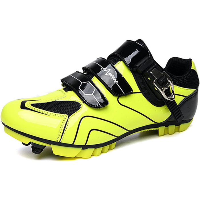 Велосипедні шкарпетки для жінок та чоловіків, MTB, Radsportschuhe, кросівки для катання на велосипеді, дихаючі, для активного відпочинку, шкарпетки для велосипеда, шкарпетки Spin MTB, розмір 42 EU, жовті