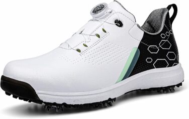 Жіночі гольф-туфлі зі шпильками, водонепроникні та легкі. Білий колір (41 EU, Чорний)