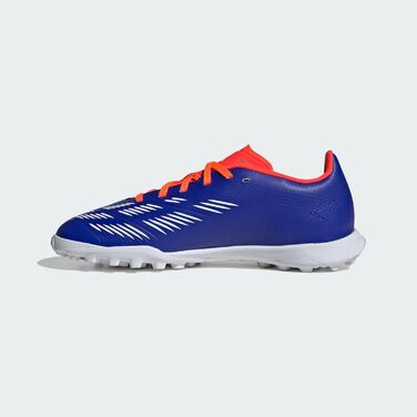Футбольні бутси adidas Predator League J для газону, розмір 38 EU, кольори: Lucid Blue, Cloud White, Solar Red