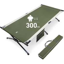 Розкладне ліжко EVER ADVANCED для кемпінгу та відпочинку: 214x106 см, 300 кг, зелене
