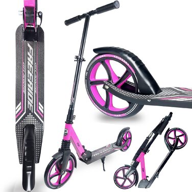 Самокат Freeride WELLIFE RGX з великими колесами 200 мм та амортизацією, складний міський самокат для дорослих та дітей