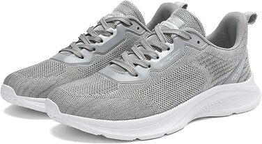 Спортивне взуття для жінок та чоловіків: кросівки для бігу, фітнесу, прогулянок та повсякденного носіння. Розміри 35-45 EU. Колір: сірий
