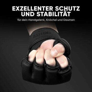 Рукавички FIGHTR Profi MMA для греплінгу, спарингу, кікбоксингу, муай-тай, боксу, тренувань на мішку, чоловічі та жіночі, з сумкою
