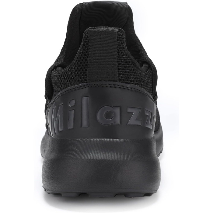 Чоловічі кросівки Milazzo для спорту та бігу – зручні, дихаючі, з неслизькою підошвою. Ідеальні для тренувань та повсякденного носіння (1229allesschwarz, 43 EU)
