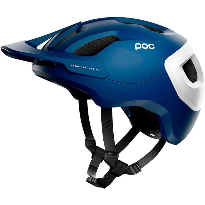 Велошолом POC Axion Lead Blue Matt S (51-54 см), захисний шолом для трейл-райдингу, модель 2021, з патентованою технологією безпеки