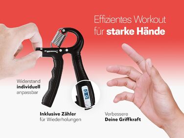 Набір для тренування кисті рук - 5 шт. (гумовий, кільцевий, м'ячик) з сумкою - тренажер хвата - опір 5-60 кг