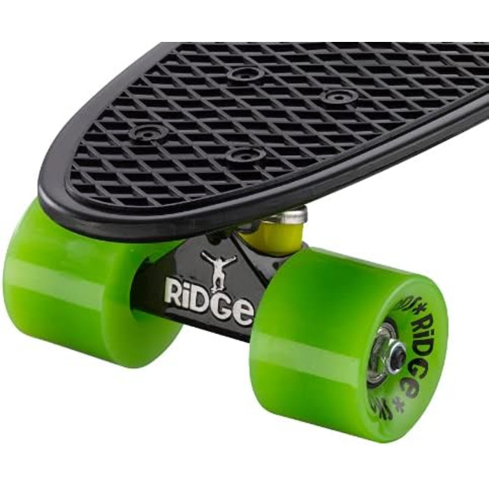 Скейтборд Ridge Cruiser Mini Limited Edition (Чорний-Чорний-Зелений) - Компактний круїзер для міста