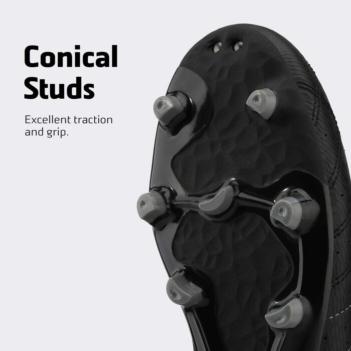 Чоловічі футбольні бутси DREAM PAIRS для тренувань та гри, розмір 42 EU, чорно-сірі
