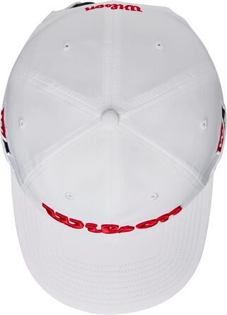 Чоловіча кепка для гольфу Wilson PRO TOUR, поліестер, біла, універсальний розмір