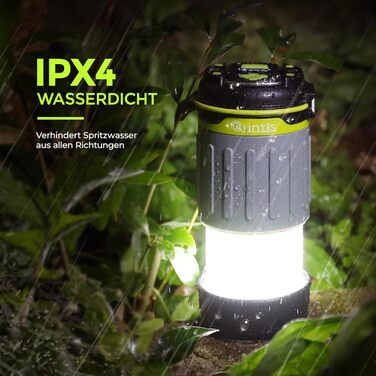 LED кемпінговий ліхтар Quntis, складаний, перезаряджуваний, 4 режими яскравості, аварійне освітлення для кемпінгу, подорожей та надзвичайних ситуацій