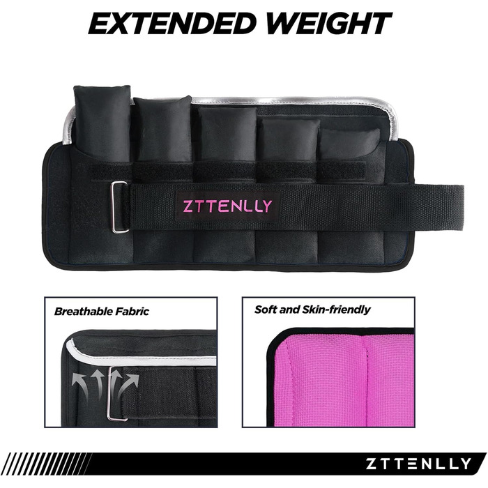 Регульовані ваги для щиколоток/зап'ясть, 1-5/10/15/9 кг, пара з сумкою, дихаючі тканини, світловідбиваючий кант, для силових тренувань, ніг, рук, щиколоток, ходьби. Підходять для жінок та чоловіків