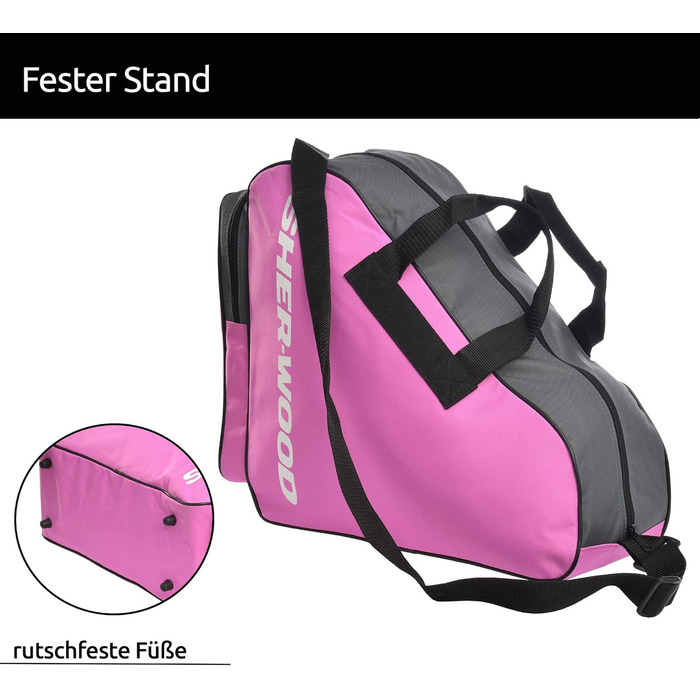 Сумка для ковзанів Sherwood: для ковзанярів та хокеїстів, рожева