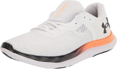 Чоловічі бігові кросівки Under Armour Charged Breeze (45 EU, білий, помаранчевий, чорний)