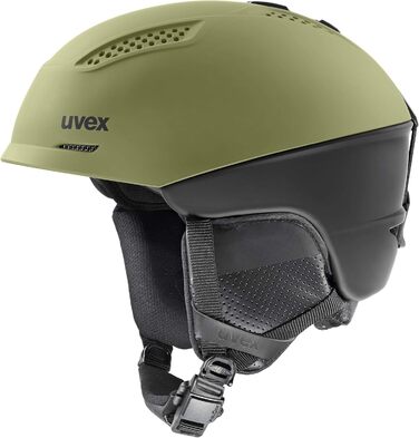 Лижний шолом Uvex Ultra Pro для дорослих, унісекс, зелено-чорний, розмір 55-59 см
