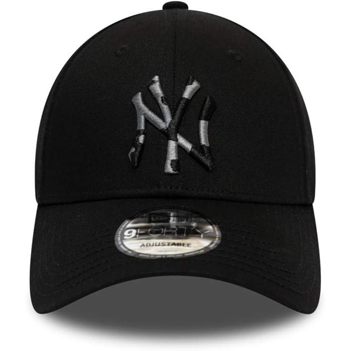 Кепка New Era New York Yankees 9forty Adjustable Camo Infill, розмір універсальний, чорний
