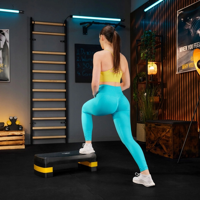 Степер для фітнесу 3-рівневий Trex Sport TX-030AS, жовтий