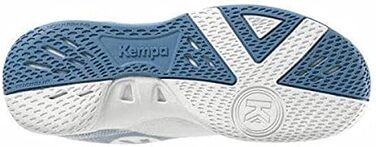 Дитячі гандбольні кросівки Kempa Wing 2.0 Junior - біло-сталево-блакитні (28 EU, вузька колодка)