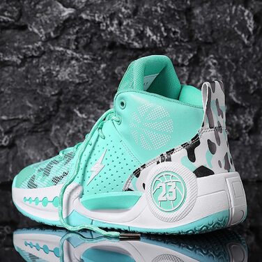 Чоловічі баскетбольні кросівки для занять спортом, великі розміри 36-39 EU (G8810 White Green)