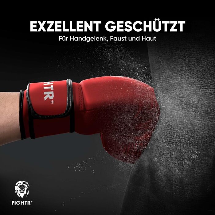 Боксерські рукавички для дітей FIGHTR® 04/06 oz з мішком для перенесення | для боксу, MMA, муай-тай, кікбоксингу та єдиноборств | червоні