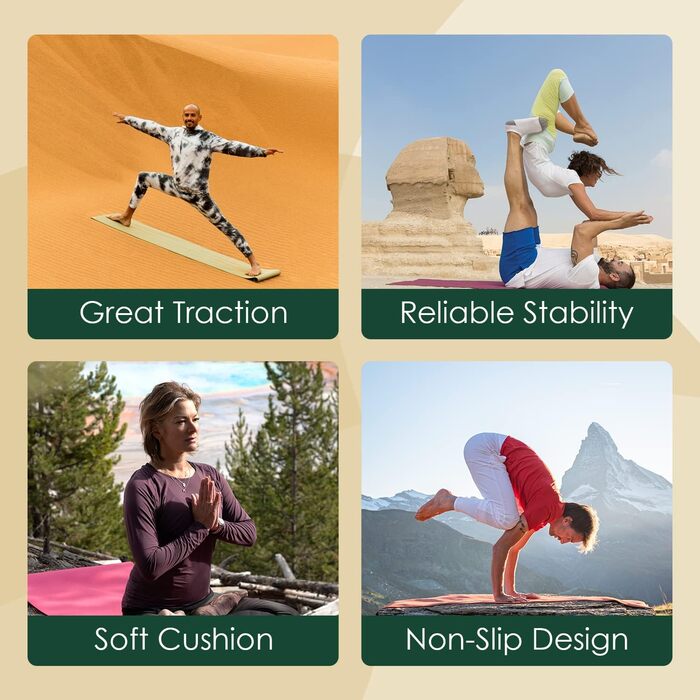 Килимок для йоги Jade Yoga Harmony з антиковзким покриттям