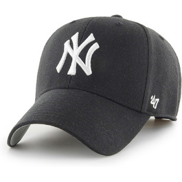 Кепка MLB New York Yankees MVP, унісекс, чорний/білий, регульована, висока якість