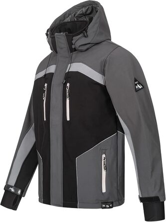 Чоловіча куртка Softshell Rock Creek Outdoor H-311, темно-сіра, розмір XL