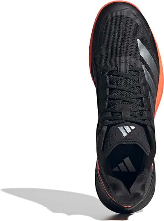 Чоловічі тенісні кросівки Adidas Defiant Speed 2, розмір 41 1/3 EU, чорний/помаранчевий