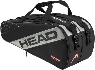 Тенісна сумка HEAD Team Racquet Bag L, чорна/керамічна