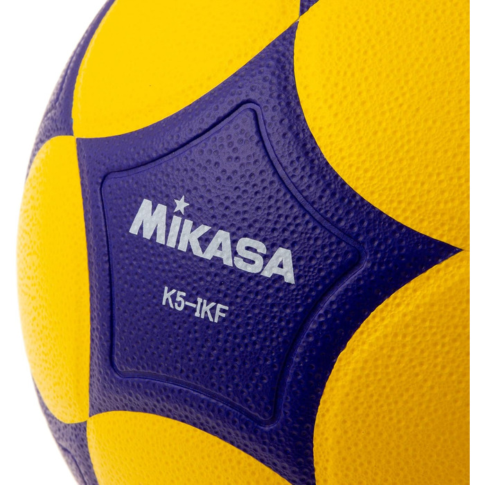 М'яч для корфболу Mikasa K5-IKF, розмір 5, жовто-синій, офіційний